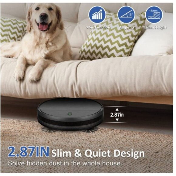 Smart Robotic Vacuum Cleaner - Black - Picture 7 of 13